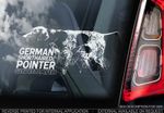 German Shorthaired Pointer - Car Window Sticker - Dog on Board Sign Gift - TYP1