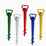 Screw In Parasol Base Ground Anchor Spike Stand Beach Garden Umbrella Holder