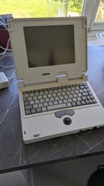 Vintage MiTAC 4021G/CT 486 Retro DOS Laptop | Built-in Trackball | Early 1990s