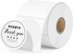 MUNBYN 50 X 50Mm Circle Thermal Sticker Labels, Self-Adhesive round Direct Therm