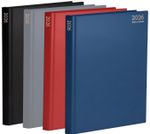 2026 diary A4/A5/A6 Page a Day/Week to View Diary Hardback Case bound Back Cover