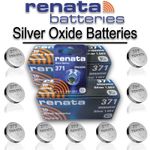10x All Sizes Renata Watch Battery Swiss Made Silver Oxide Renata Batteries Cell