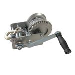 3500lbs Heavy Duty Hand Winch Hand Crank 2 Gear Steel Cable ATV RV Trailer Truck