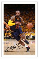 LEBRON JAMES CLEVELAND CAVALIERS AUTOGRAPH SIGNED PHOTO PRINT BASKETBALL