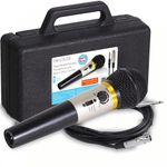 SoundLAB Dynamic Vocal Microphone Echo Effect DJ Karaoke + Mic Lead & Case