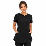 SIDE POCKET SPA BEAUTY HAIRDRESSING NAIL SALON MASSAGE THERAPIST TUNIC UNIFORM