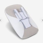 BabyBjörn Baby Bouncer Seat Cover & Harness, White/Beige/Grey