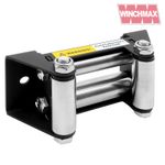 WINCHMAX Roller Fairlead, Small, Military Grade, Black. Stainless Steel Rollers.