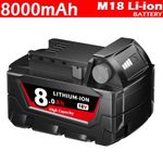 1x For Milwaukee M18 Lithium XC 8.0AH Extended Capacity Battery 48-11-1860