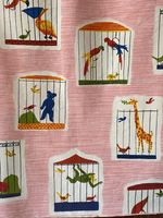 RESERVED/ Vintage 1960s Buffon Fabric Romanex de Bousson 