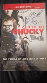 Curse Of Chucky Cast Signed Brad Dourif 11x17 SWAU