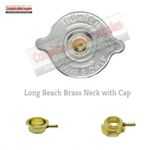 Brass Long Reach Radiator Neck and 7 lb Pressure Cap