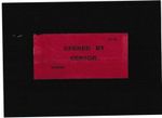 NS31/2 UNUSED PALESTINE WW2 RED PC 22 HAIFA OPENED BY CENSOR PAPER SEALING LABEL