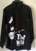 The Who Maximum R&B vintage black Collared Dress Shirt  Embroided  Bravado