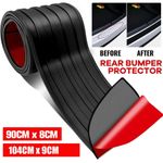 Car Rear Boot-Bumper Sill Body Guard Protector Rubber Plate Trim Strip-Cover UK.