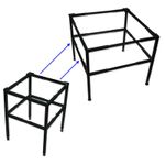 ADJUSTABLE MULTI-FIT DISH-WASHER GLASS-WASHER ICE-MACHINE STAND FLAT PACKED