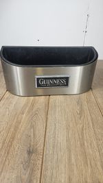 Guinness Draught Silver Ice Bucket Bar Man Cave Home Pub Rare S09