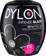 Dylon Washing Machine Fabric Dye Pod Intense Black, 350g,