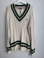 Canterbury Vintage Cricket Sweater V Neck Large Men's 100% Cotton Long Sleeve