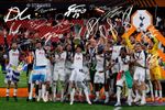 TOTTENHAM SPURS 2025 EUROPA LEAGUE WINNING SQUAD AUTOGRAPH SIGNED PHOTO POSTER