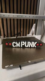 WWE Cm Punk Chicago Stars Table Stand 16cm