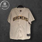 Majestic - MLB Milwaukee Brewers Jonathan Lucroy Jersey - Men’s XL