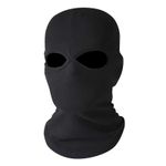 Balaclava Full Face Mask Men Womens Cycling Ski Lycra Warm Neck Black Motor Bike
