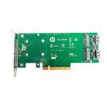 HP 759505-001 Dual M.2 SATA 2280 SSD Enablement - Low Profile PCIe-x8 759238-001