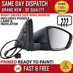 SKODA OCTAVIA MK3 2014-2019 RIGHT DRIVER SIDE HEATED WIDE ANGLE DOOR WING MIRROR