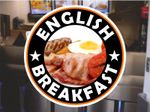English Breakfast Window Decal Sticker for Cafe or Restaurant