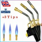 Professional Propane Mapp Blow Torch Welding Soldering Gas Plumbing Kit + 3 TIPS