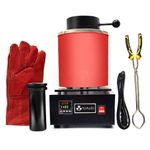 TOAUTO 6.6LB Electric Smelting Furnace Casting Metal Gold Silver Jewellery Tool