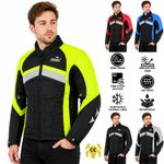 Dimex Mens Motorcycle Waterproof Cordura Textile Jacket Motorbike CE Armours