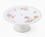 Antique Floral Limoges Cake Stand by Charles Martin. in Very good condition