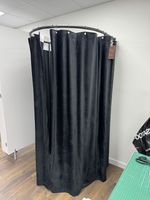 Portable Freestanding Fitting Room, Fitting Room with Black Shading Curtain.