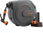 Giraffe Tools Garden Hose Reel Wall Mounted 30m 2m Auto Rewind 180° Swivel #0612