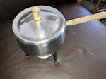 Vintage Oil Burner Chafing Sauce Pan / Fondue Pot With Warmer Pieces