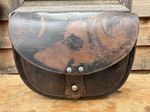 Antique Leather Shotgun Cartridge Bag C1910 WW1 Reenactment Prop shooting bag
