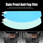 2pcs 9.65" x 3.46" Rain Proof Anti Fog Film for Motorcycle Helmet Universal