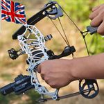 13" Mini Compound Bow Arrow Kits 15-32lbs Archery Short Axis Hunting Target UK