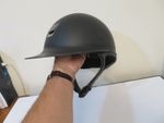Matte Black Samshield 1.0 Miss Shield Equestrian Riding Safety Helmet Size L