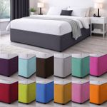 Bed Valance Elasticated Divan Skirt Single Double King Super King