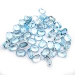 Natural Sky Blue Topaz Cushion Cut Loose Gemstone Lot 18 Pcs 6*8 MM 30 CT