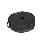 40kg Black Heavy Duty Round Garden Parasol Umbrella Refillable Base Weight Bag
