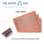 Prototyping PCB 1-pack (3pcs) 9x15cm Single Sided Copper Matrix Stripboard