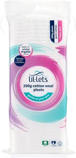 Cotton Wool Pleats 200g Certified Organic 100% Pure Cotton Wool Soft and