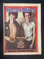 Sid Vicious Sex Pistols Tom of Finland Seditionaries Record Mirror August 6 1977