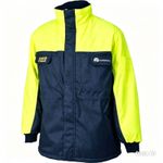 Caribou Goldfreeze Chill Bomber Jacket EN342 Thermal Workwear Medium Navy/Yell