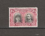 RHODESIA 1910/13 SG 155a 2s6d (Grey) Black & Crimson MINT