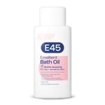E45 Bath Oil 500 ml – Emollient to 500 (Pack of 1), Clear 